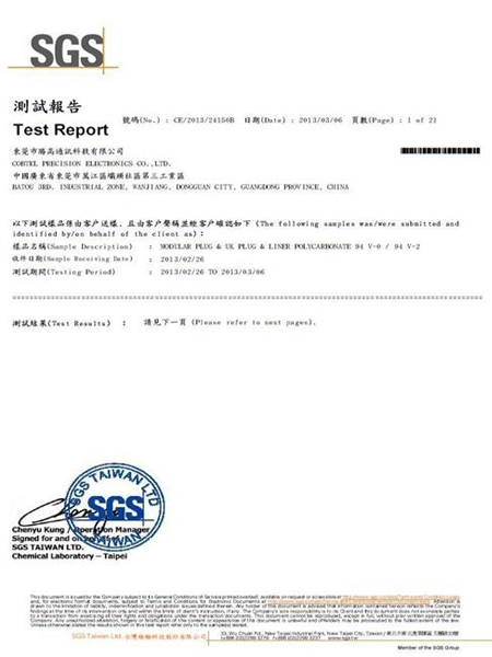 PC SGS报告