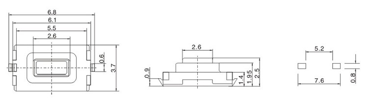 3X6轻触开关TS-1709尺寸图.png