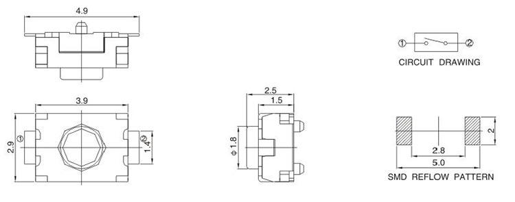 3X4轻触开关TS-1906尺寸图.png