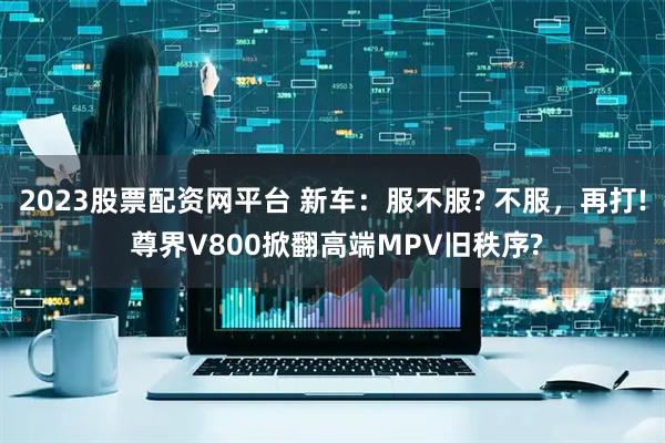 2023股票配资网平台 新车：服不服? 不服，再打! 尊界V800掀翻高端MPV旧秩序?